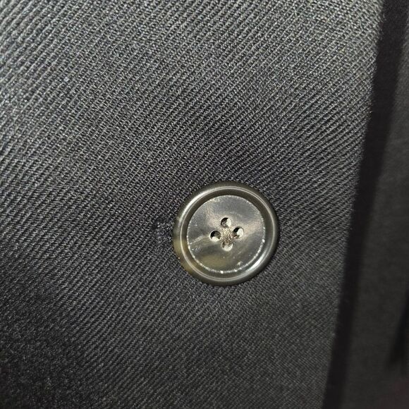 J. Crew Regent Blazer Jacket Black Wool Flannel Size 10T - Picture 4 of 10